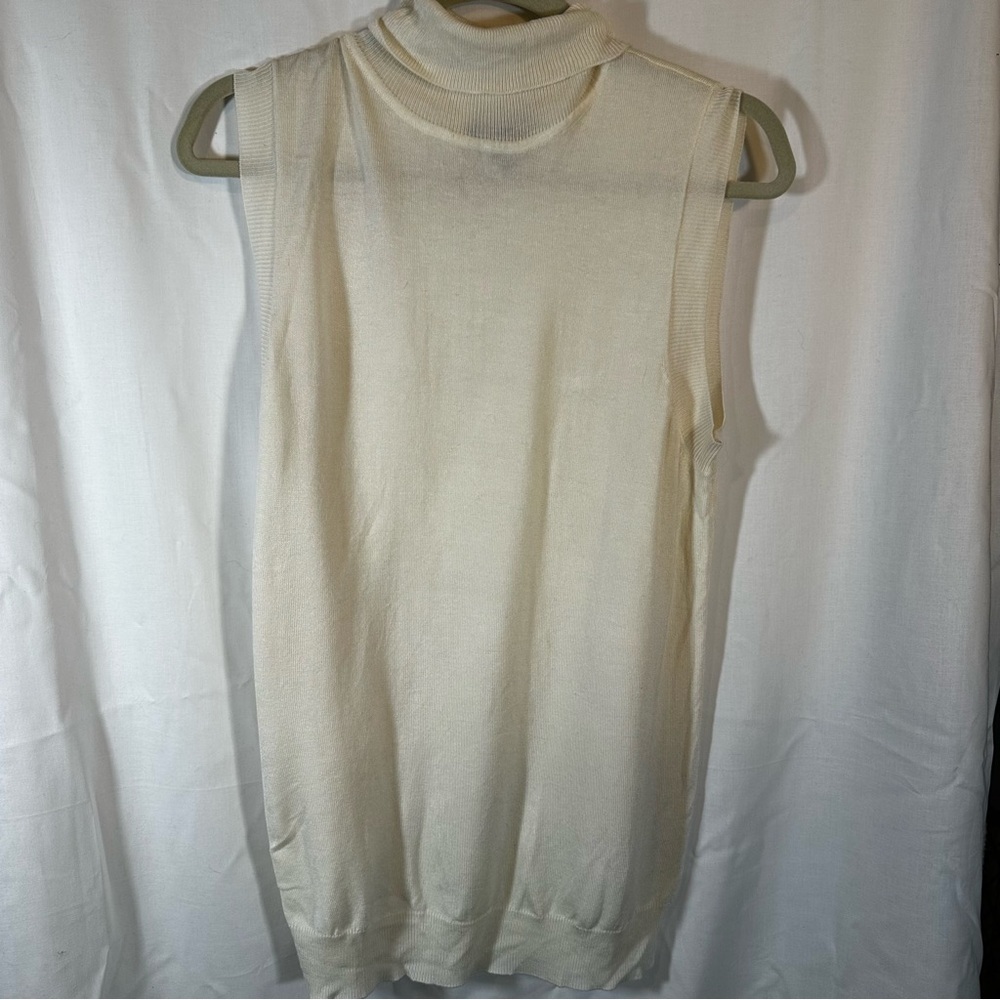 NWOT ModCloth vintage inspired knit mock neck sleeveless top women’s large